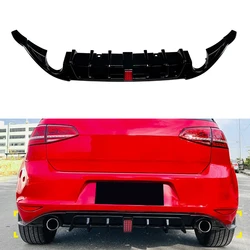 Rear Bumper Lip Diffuser Spoiler For Volkswagen Golf 7 MK7 Standard Version 2013-2016