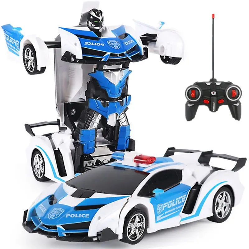 Mini 2 In 1 Afstandsbediening Auto King Kong Draadloze Afstandsbediening Auto Robot Opladen Beweging Jongen Kinderen Speelgoed Geschenken Verrassing