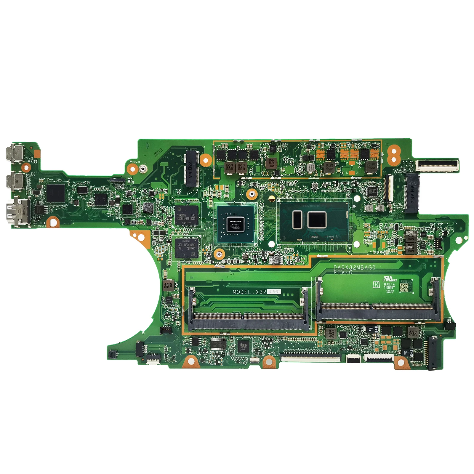 DA0X32MBAG0 Notebook Mainboard For HP Spectre X360 15-BL Laptop Motherboard i7-7500U CPU DDR4 940MX V2G 911083-001 911083-601