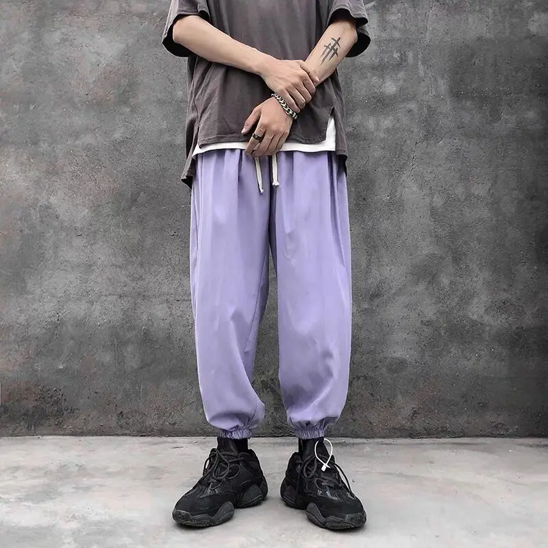 Boy Men Harem Loose Pants Men Punk Harajuku Trousers Casual Baggy Pants Ins Ulzzang Sweatpants Hip Hop High Street Streetwear