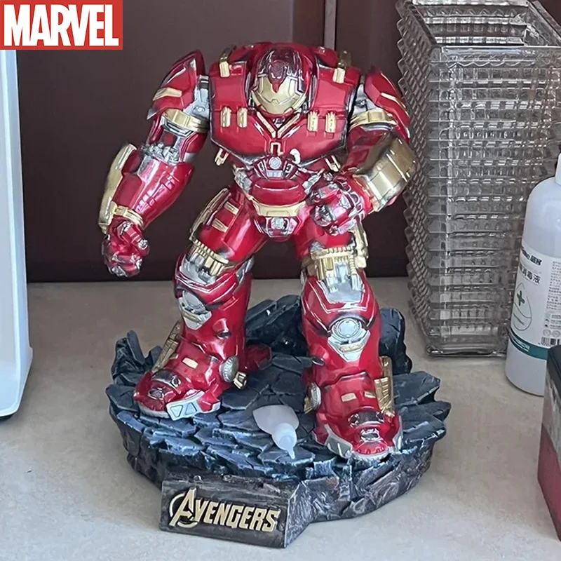 

32cm Iron Man Action figures Anti-hulk armor MK44 Avengers 4 Home decoration Marvel peripheral model resin statue toys