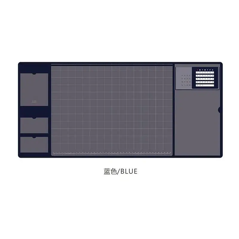 Respzed-Tapis de souris multifonctionnel en PU, bloc-notes étudiant, bureau d'affaires, coussin pour ordinateur portable, calendrier d'évaluation