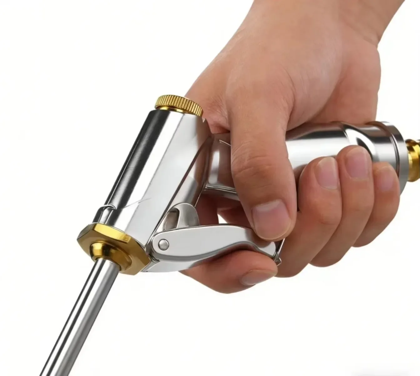 Water Hose Nozzle Spray Gun for Watering Plants Adjustable Garden Sprayer High Pressure Water Hose Nozzle Spray Gun
