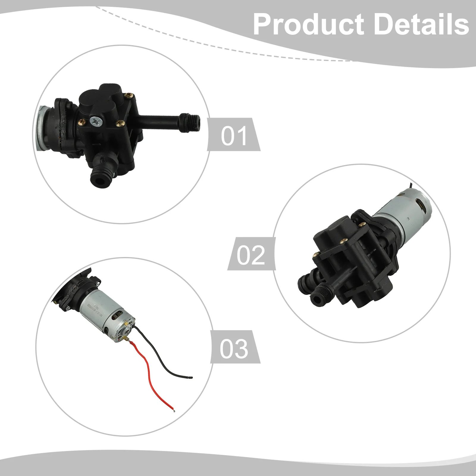 21V Pressure Washer Pump Head Plunger Portable Cordless Power Cleaner Accessories Car Washing Machine Pump Host