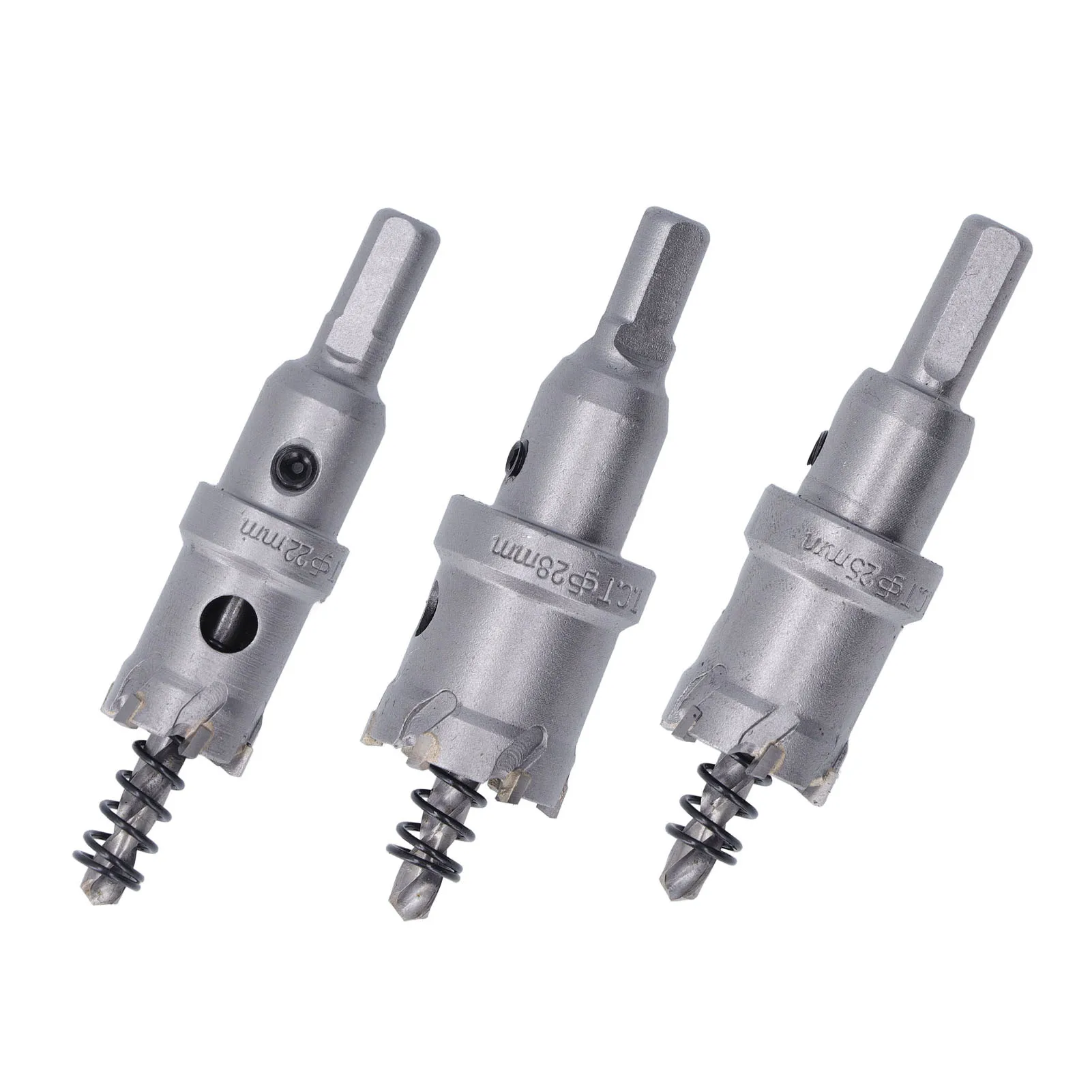 

Carbide Hole Saw Bit Thick Metal Teeth Hole Cutter Kit with Hex Wrench Coring Drill Drill Bit Cutting Tools Hole Cutter Kit
