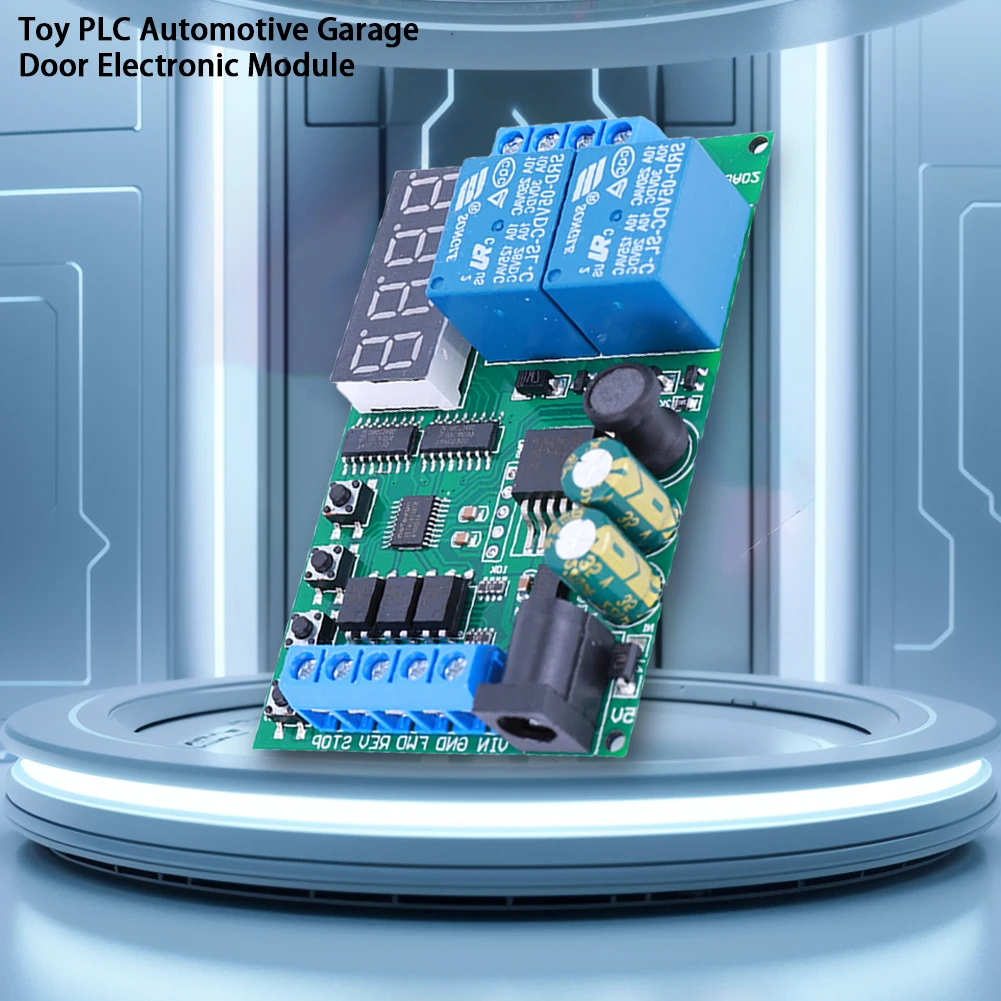 DC 5-24V 0.1s-9999min Adjustable Time Control Switch Multifunction Motor Forward Reverse Controller for PLC Car Garage Door
