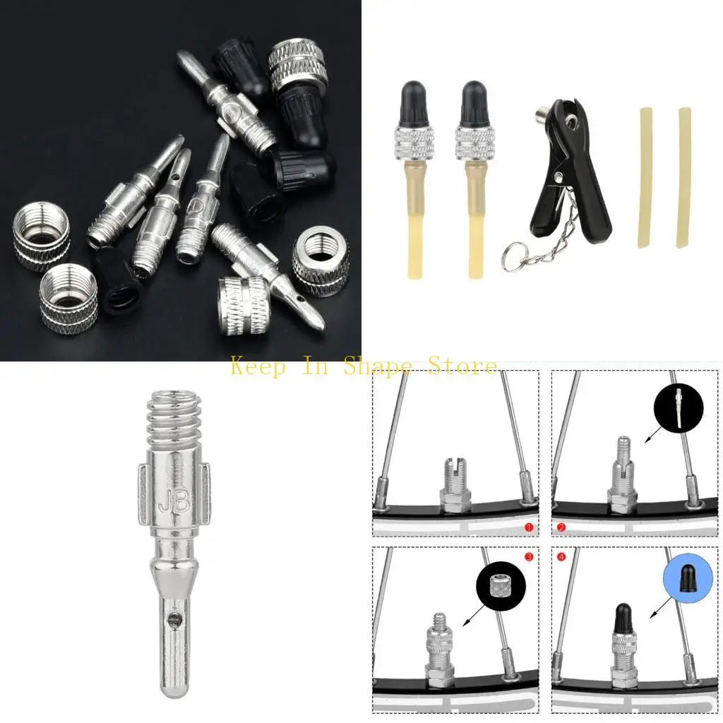 U1JC Compacts Multipurpose Bike Valves Portables Repair Bicycles Valves Tool for Easy Maintenances and Repairs