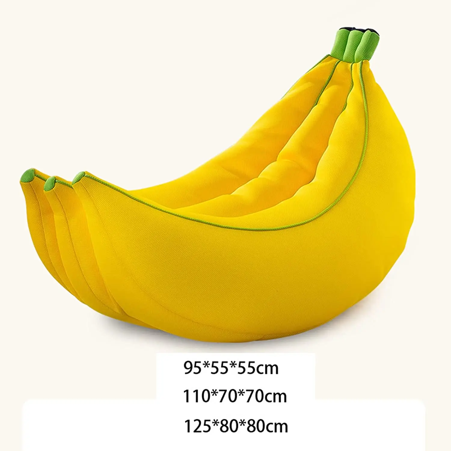

Желтый мягкий диван-мешок в форме банана из сетчатой ткани для дома и улицы