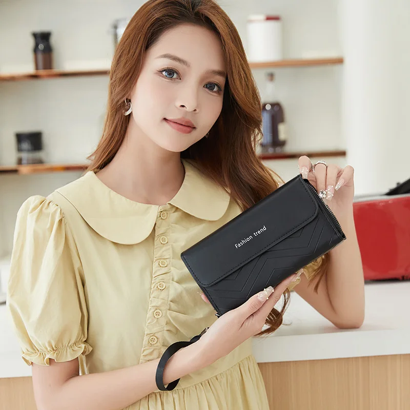 High-texture Long Wallet Large-capacity Simple Portable Multi-card Function Wallet