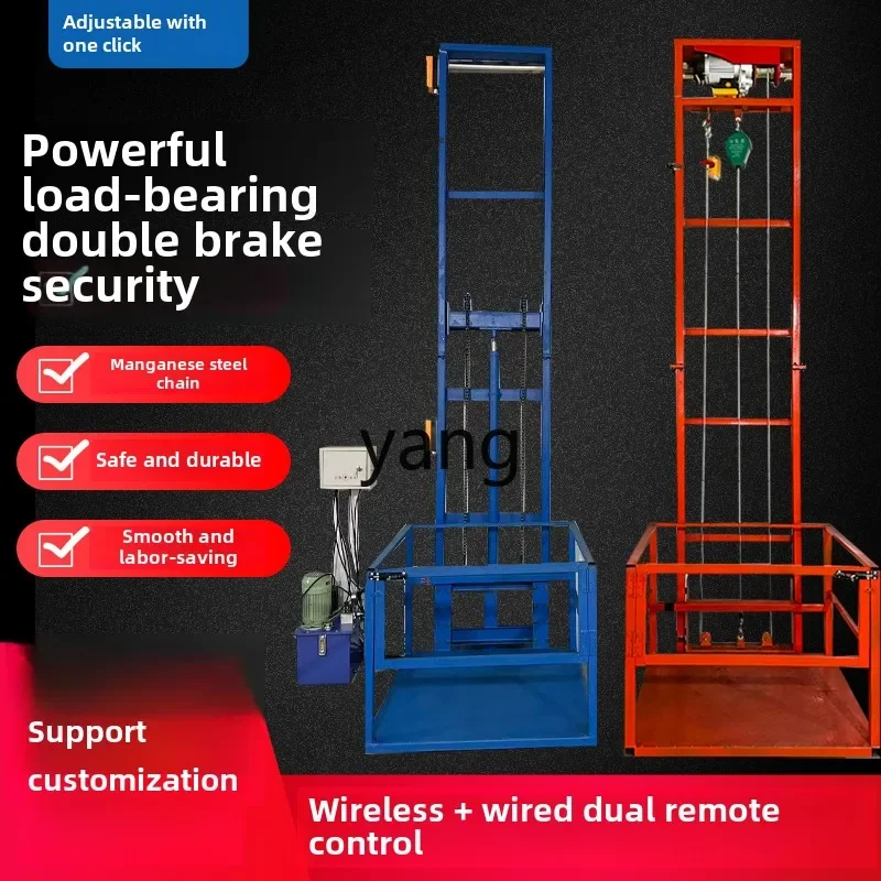 LTT freight elevator electric lift platform hydraulic lift freight elevator warehouse