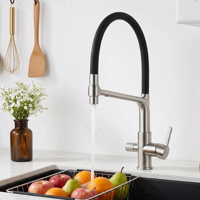 Kitchen Water Purifier Tap Faucet Stainless Steel Filter Kitchen Faucet Hot And Cold Mixer Taps