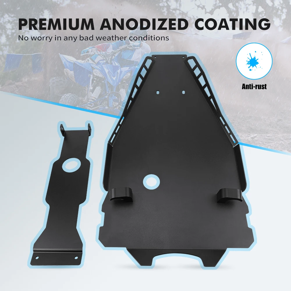 NICECNC for YAMAHA YFZ450R Full Chassis Glide & Swing Arm Skid Plate 2009-2024 ATV YFZ 450R SE 450X Engine Protection 450 YFZ