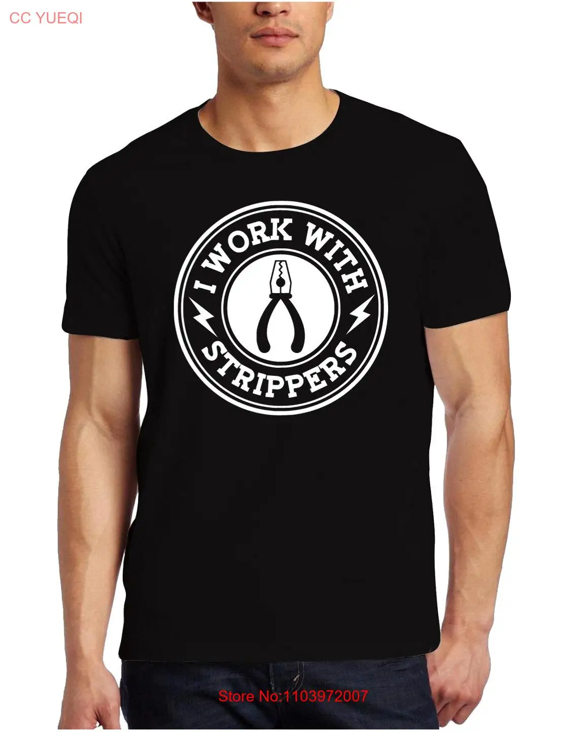 Я работаю с стриптизершами SVG. Забавный дизайн электрика для наклейки на чашку рубашки Cricut Cameo с длинными или короткими рукавами.