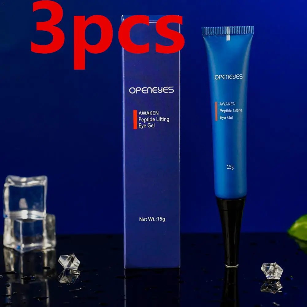 

3pcs Openeyes Awaken Peptide Lifting Eye Gel Men Eye Cream Moisturizing Under Eye Cream For Dark Circles Puffiness Fine Lines