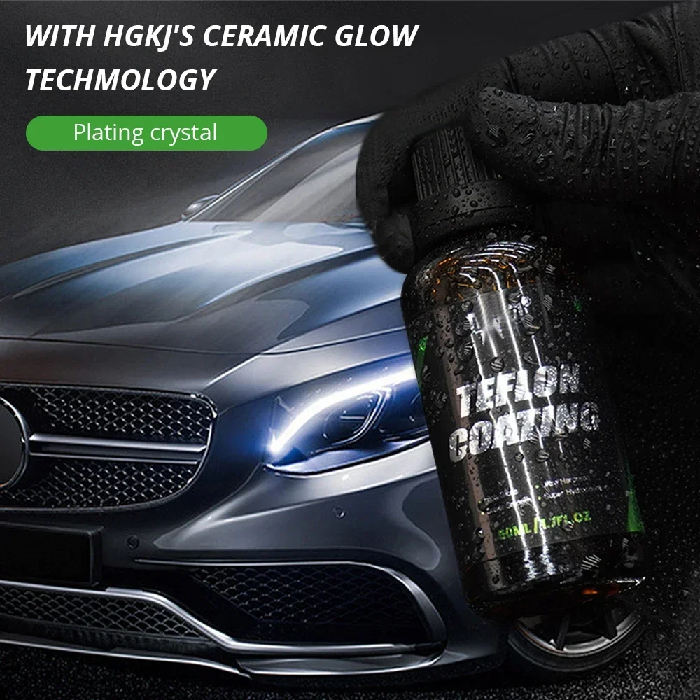 50ml Liquid Ceramic Coating for Cars Hydrophobic Crystal Plating Wax Anti-Scratch Paint Care Car Tools Cleaning Gloss Renovate