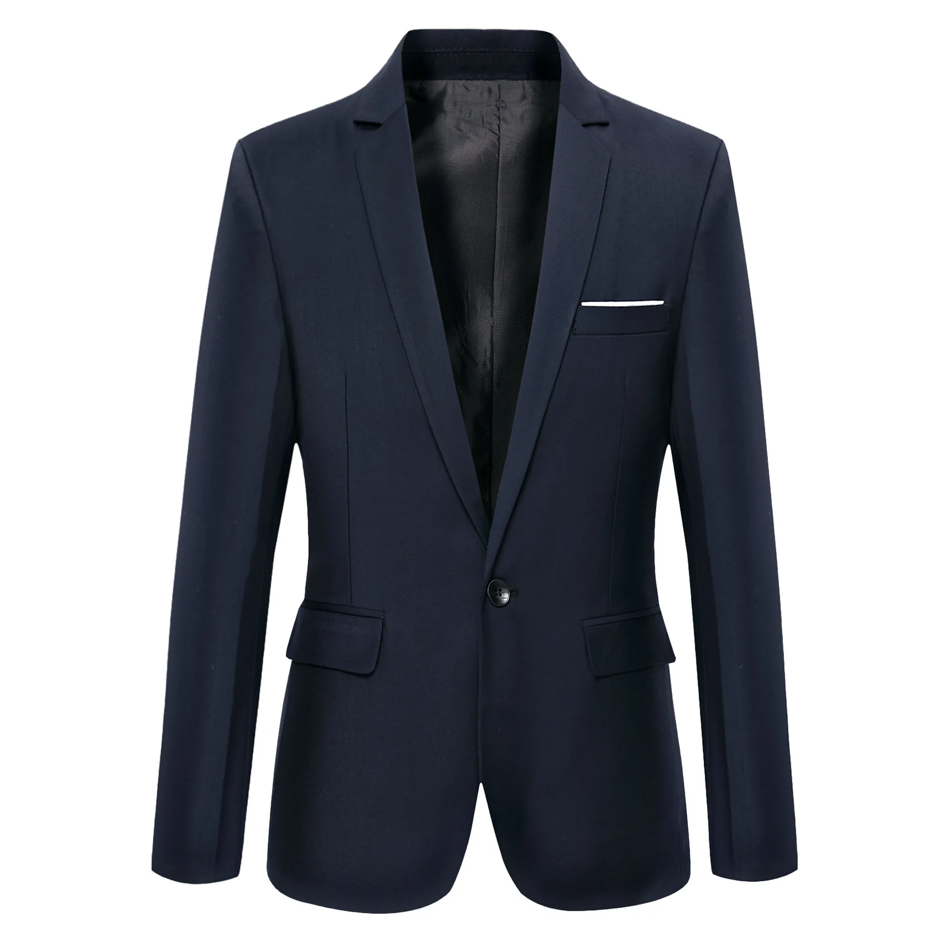 Custom Pakken, Casual Pakken, Jeugdpak Jassen, Slim Fit, Professionele Kleine Pakken Zwart Blauw