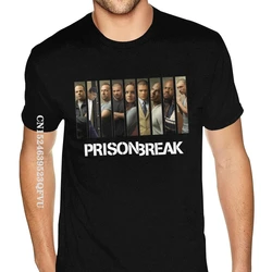 Port Prison Break Tshirt Cotton Men's Plus Size Black Tees Shirt Unique Tops T Shirt for Men Cotton Top T-shirts Custom Family