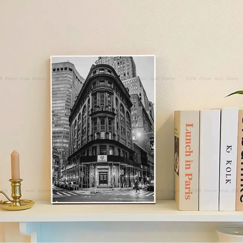New York DIY Sticky Poster Decoracion Painting Wall Art White Kraft Paper Kawaii Room Decor image 5