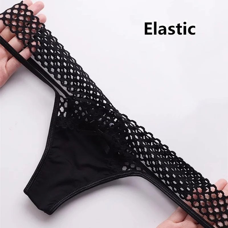 Mesh Hollowed Out Thong Women Panties Sexy Breathable Underwear Ladies Briefs Lingere Panty Low Rise G-String Womens Lingerie