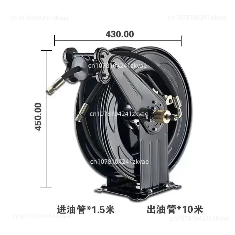 35m Automatic Retractable High Pressure Hose Reel, Steel Wire Water Pipe Empty Drum For Car Wash Cleaning Equipment