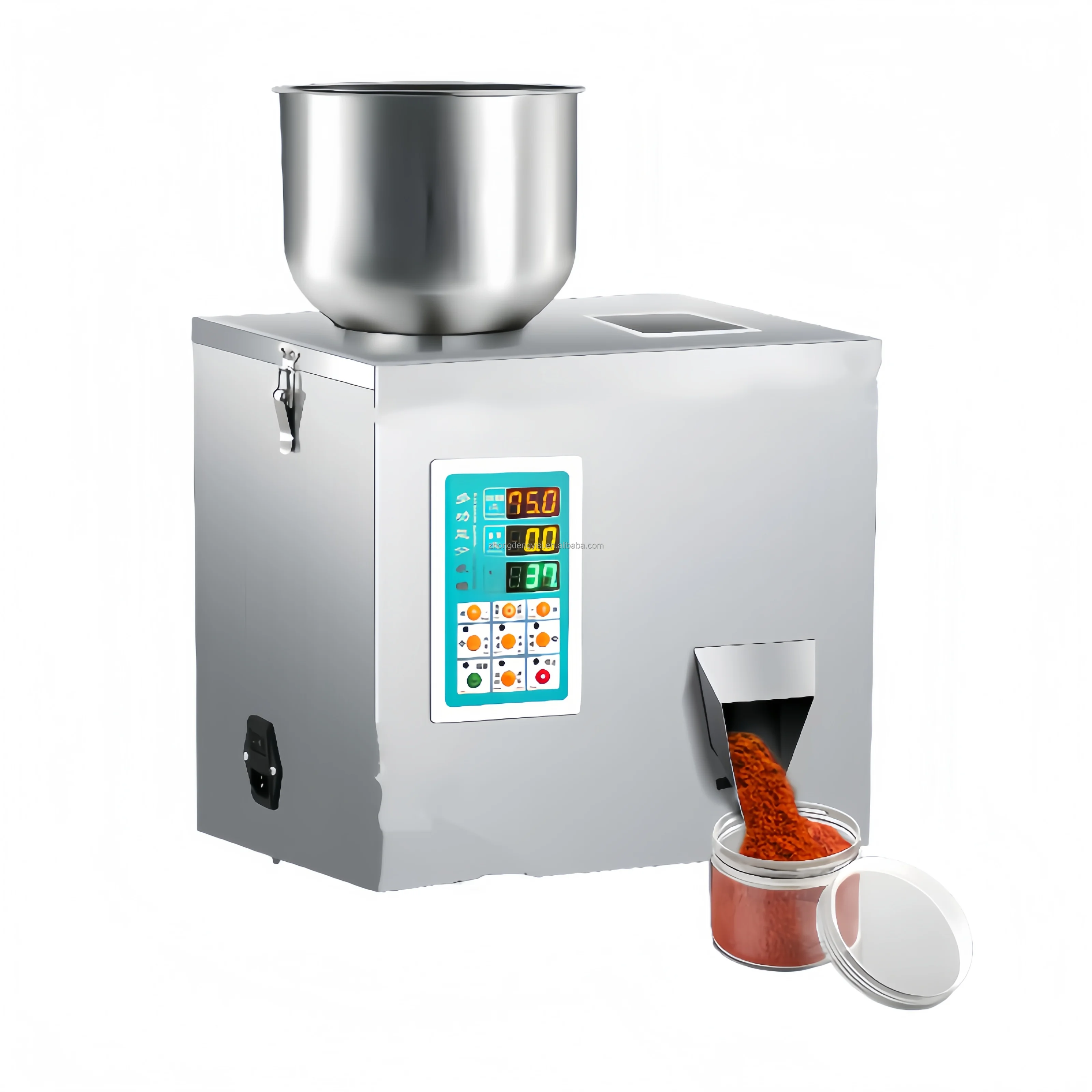 Máquina llenadora de alimentos en polvo y gránulos para café, bolsas pequeñas, arroz, dulces, nueces, botellas y bolsas adecuadas para pequeñas empresas