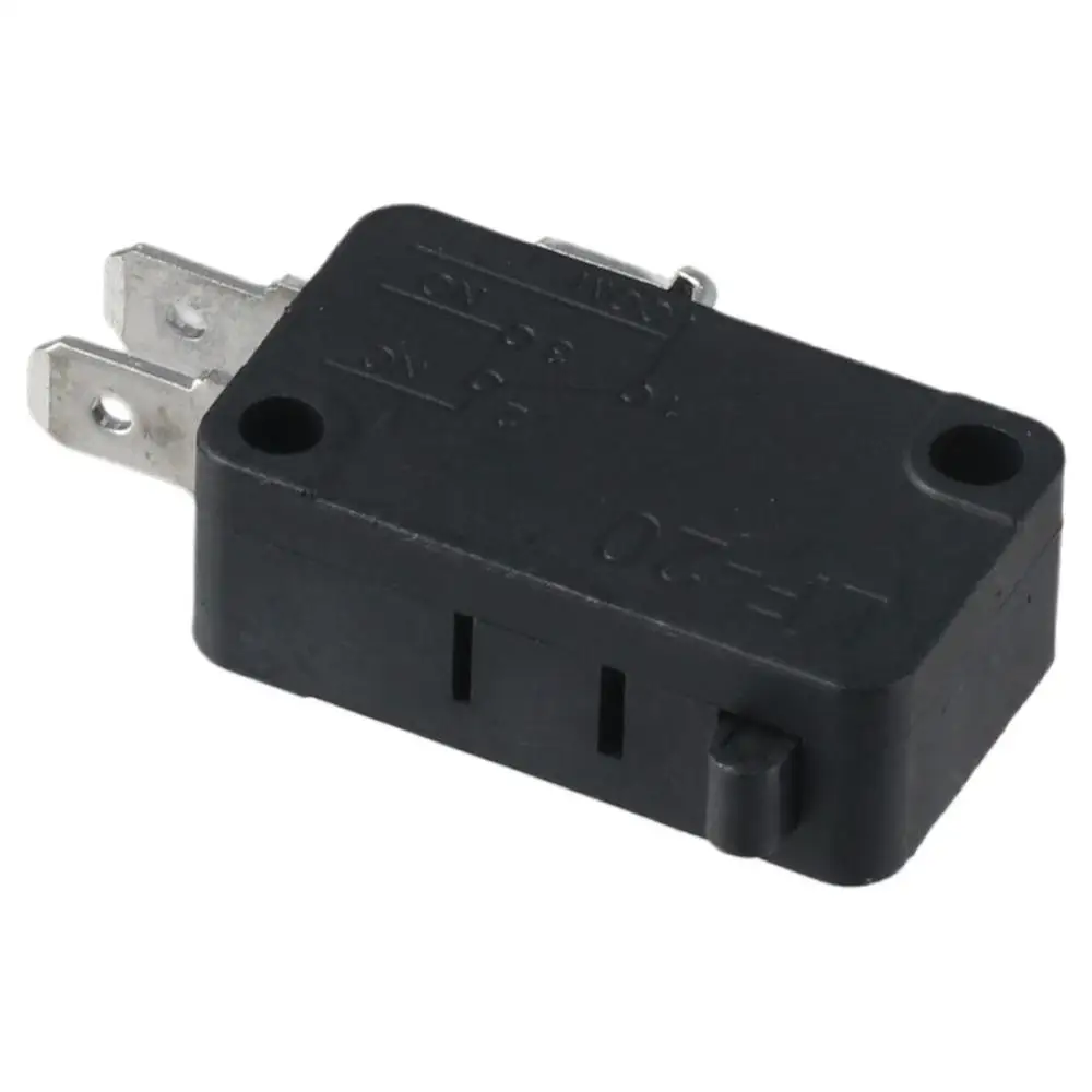 12Pcs 125V/250V 16A SPDT Snap Action Button Useful Black Micro Limit Switch Connector Actuator Microwave Oven Door