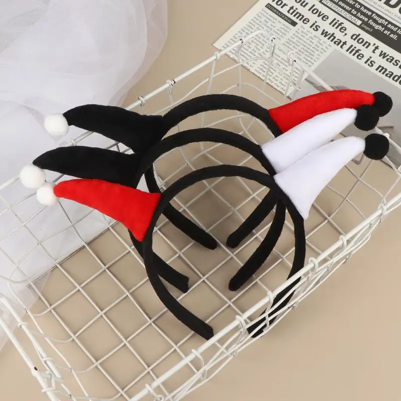 

2 шт. двухцветных повязок на голову в виде клоунов-демонов � Эластичные аксессуары для волос в стиле Джокера для косплея, вечеринок на Хэллоуин и костюмированных мероприятий