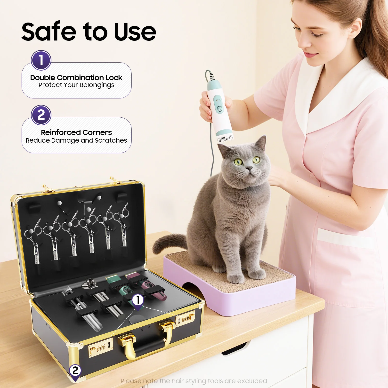 

Hairdressing Case Portable Mobile Barber Station Clear View Salon Barber Tool Storage Box Hair Stylist Case Hairdressing Tools