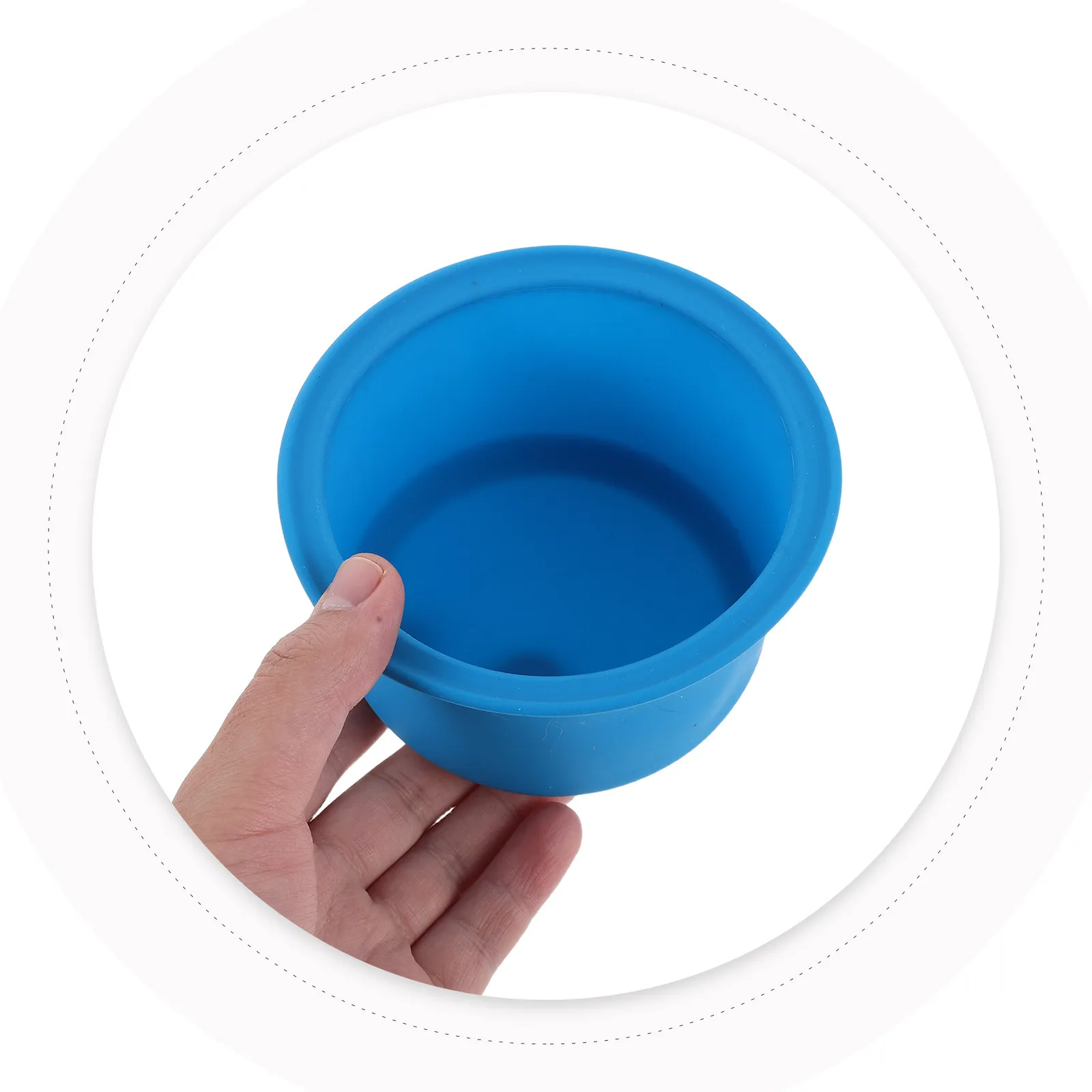2Pcs Silicone Wax Bowl Liners 4.72 Inch Non-Stick Reusable Inserts for Wax Warmers Easy Demolding for DIY Masks Hair Dye