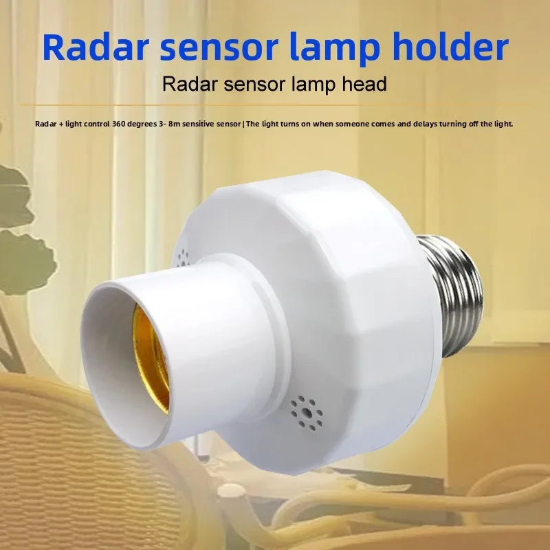 DurableDurableInduction Lamp Holder Sound And Light Control Human Body Infrared Sensor Lamp Holder Remote Control Lamp Holder