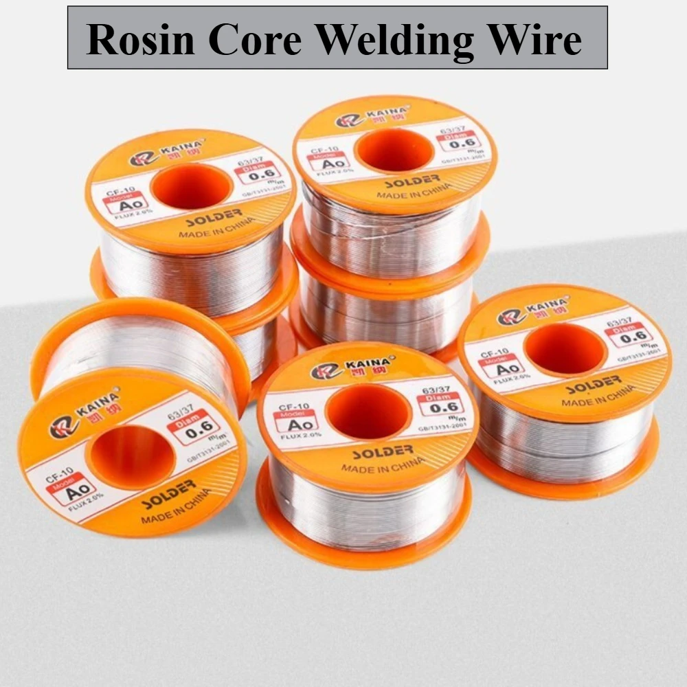 50/100g rosin solder wire tin B-1 63/37 CF-10 flux 0.5mm-2.0mm soldering iron wire coil tin wire soldering iron matching