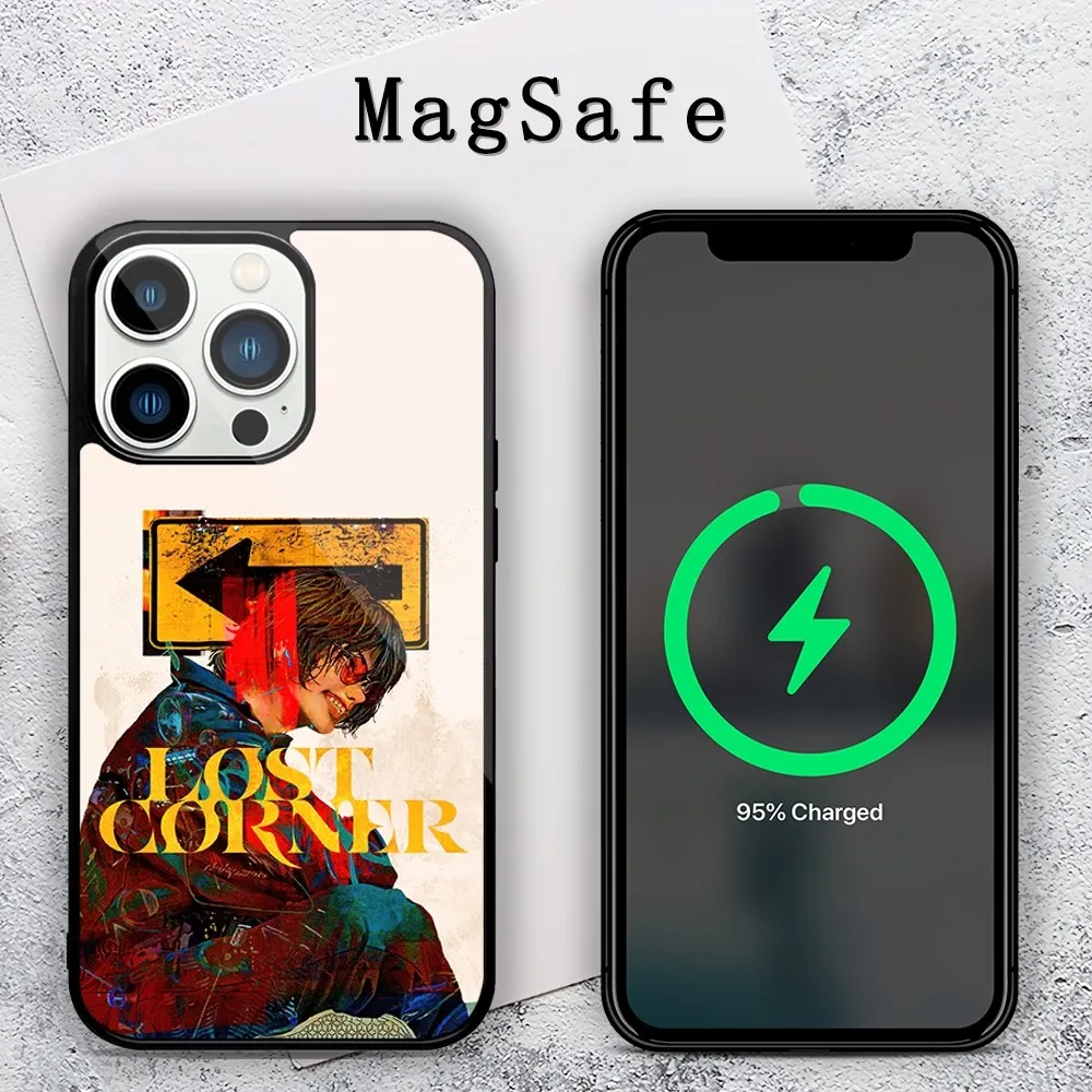 Singer Kenshi Yonezu Lost Corner Phone Case For iPhone 11 12 13 14 15 Mini Pro XS Max X S Plus XR Magnetic Attraction Shell