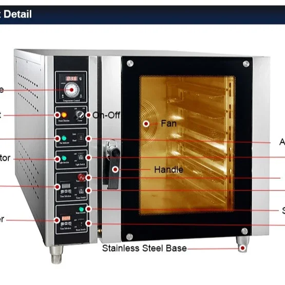 Hot Sale Multi-Functional Electric Bread Oven CE Certified for Bakery Restaurant Hotels with Flour and Water Core Components