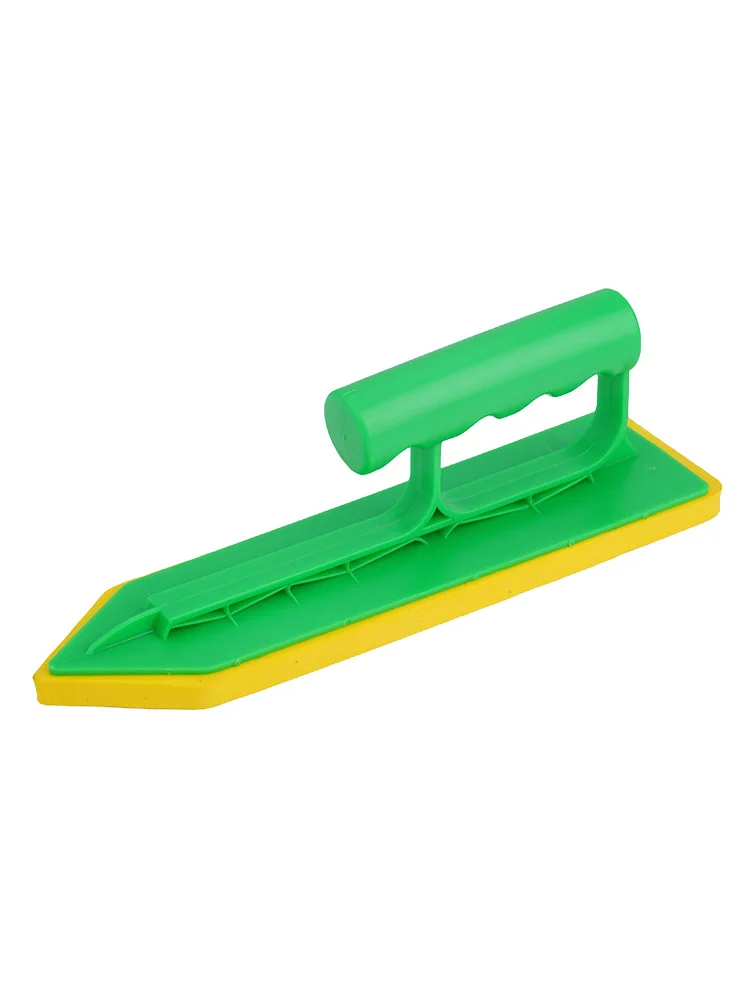 Espátula de esponja para mampostería para entusiastas del bricolaje, herramienta para calafateo, acabado profesional, diseño de pala corrugada, mango ergonómico