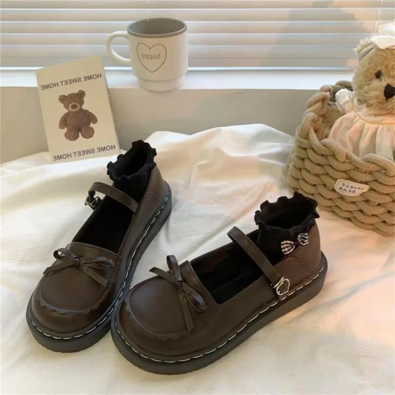 

Новые весенне-осенние модные универсальные туфли на плоской подошве, элегантная простая женская обувь, женская обувь с пряжкой и узлом-бабочкой