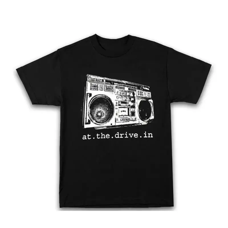 

Хлопковая черная футболка Vtg At The Drive In Band всех размеров
