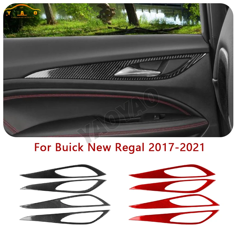 

Real Carbon Fiber For Buick Regal 2017-2021 Car Accessories Interior Inner Door Trim Strips Cover Trim Sticker Decorative Parts