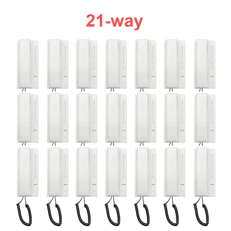 

New Arrival Digital wireless interphone 21-way audio-2.4Ghz wireless indoor intercom system ,99 handsets extendable in stock