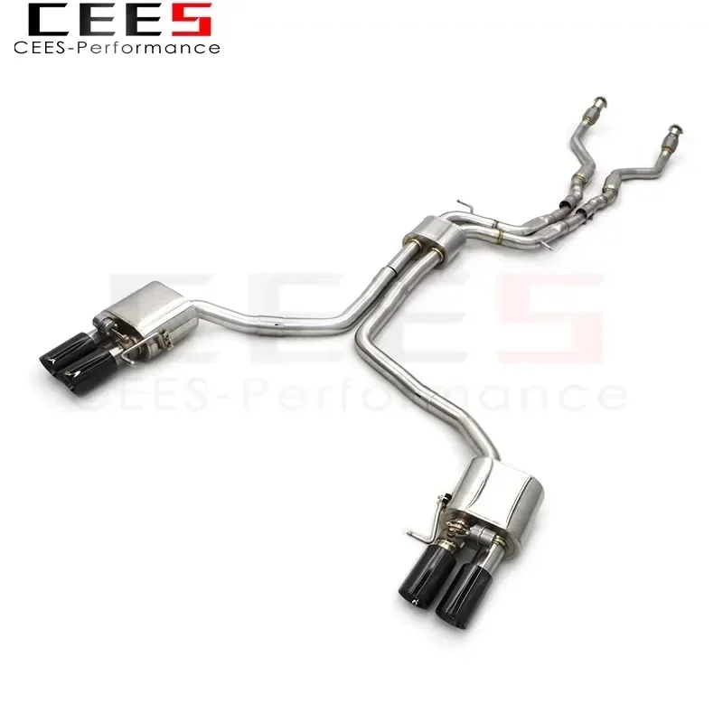 

cees Cat-Back Exhaust Valved for Audi S4 S5 B8.5 3.0T 2013-2019 Stainless Steel Exhaust Pipe Muffler System Car Accessories