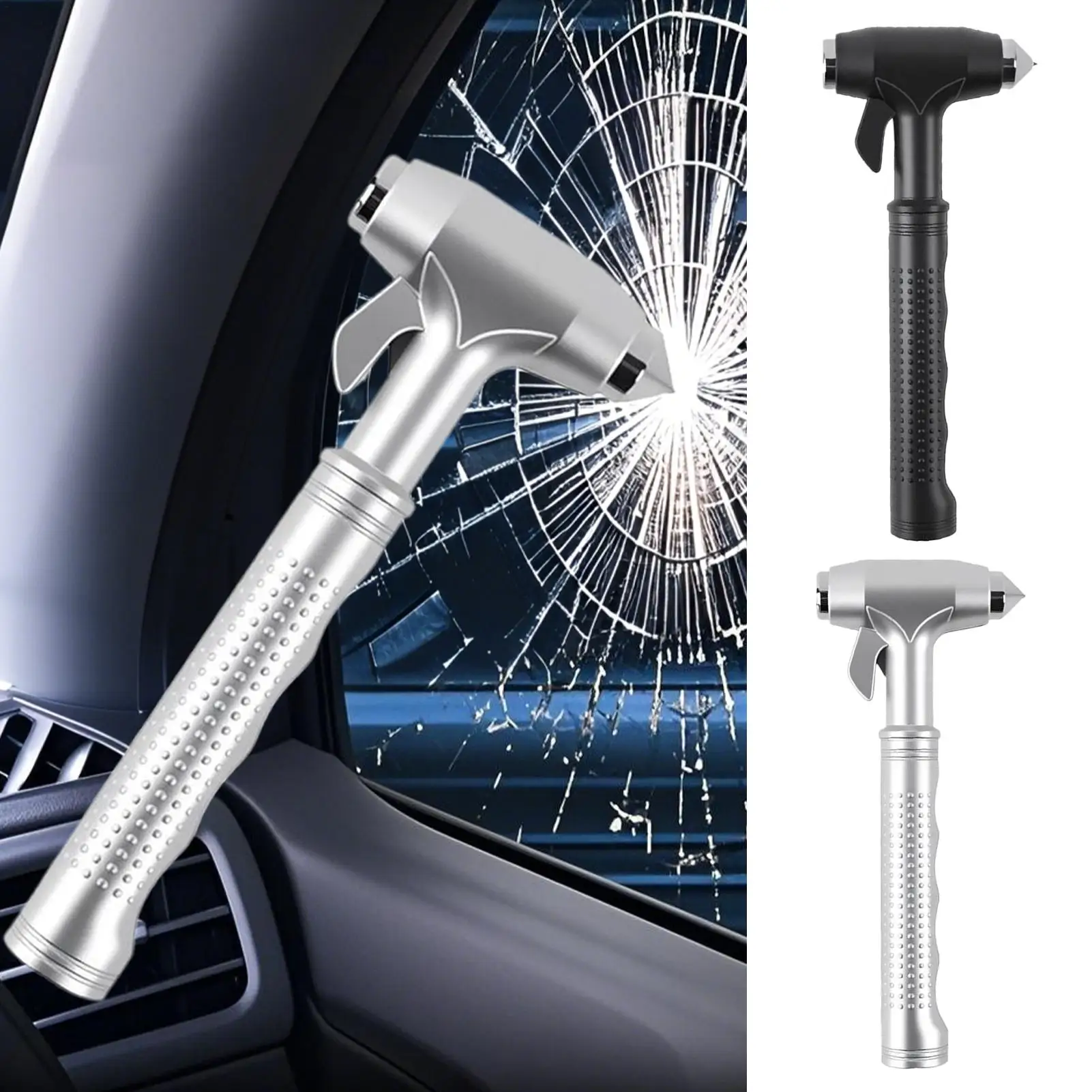 

Автомобильный безопасный молоток, автомобильный стеклобой с резаком для ремней безопасности, сверхмощный инструмент для побега для грузовиков, седанов на открытом воздухе, автомобильных несчастных случаев