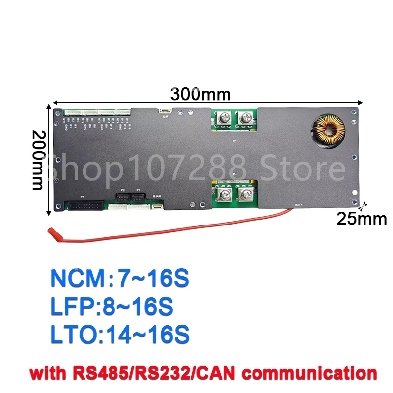 JIKONG Energy Storage Smart BMS with 1A/2A Balance Current Protection Board 100A/150A/200A With Bluetooth 7S 8S 9S 10S 12S 16S