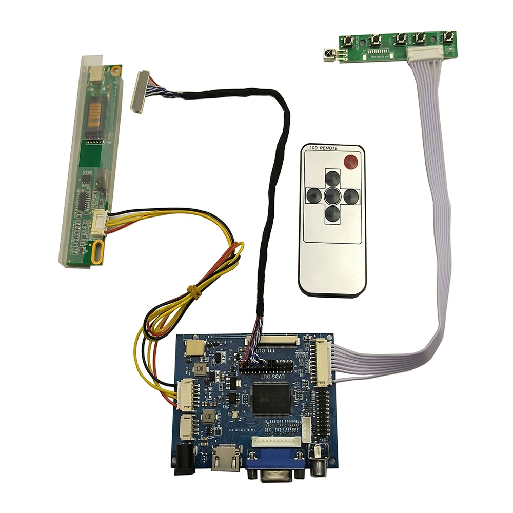 Imagem -03 - Kit Monitor Hdmi e Vga Controlador de Ecrã Led Lcd Driver Board 30 Pinos com Ccfl N156b3 B156xw01 Ltn156at01 1366x768