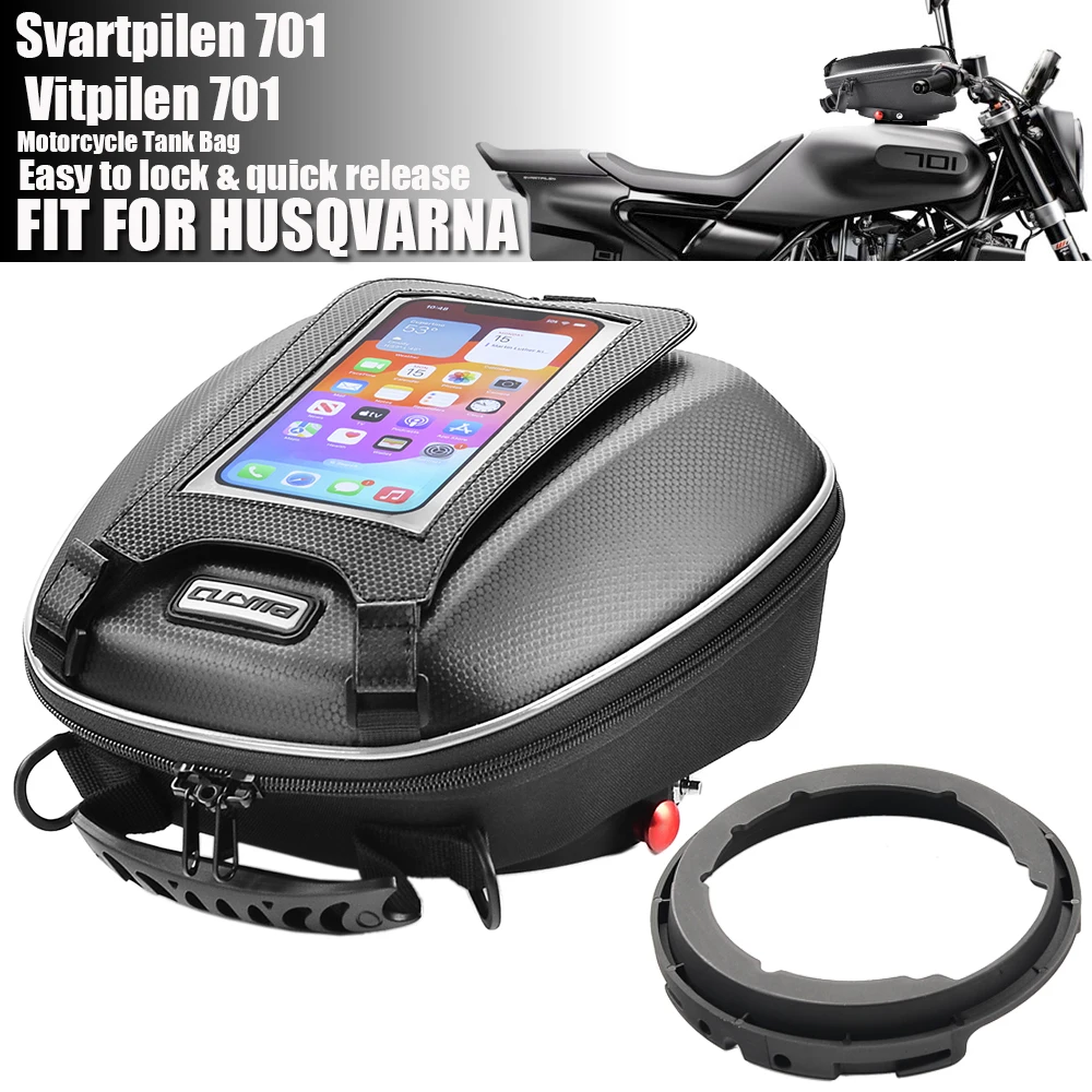 

Motorcycle Tank Bagfor HUSQVARNA Svartpilen701 Vitpilen701 Svartpilen Vitpilen 701 Quick Lock Luggage Fuel TankBag Top Case