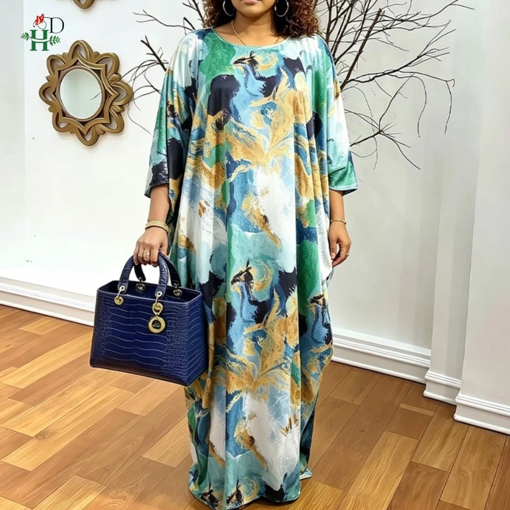 

New Turkey Luxury Wears for Ladies African Dresses for Woman Priting Dresses on Clearance Sale African Robe Africaine Vêtement