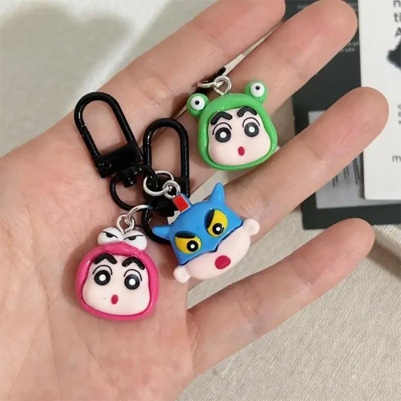 Kawaii Crayon Shin-Chans Nohara Himawari Nohara Shiros Keychain Funny Creative Pendant Diy Decoration Accessories Gift For Girls