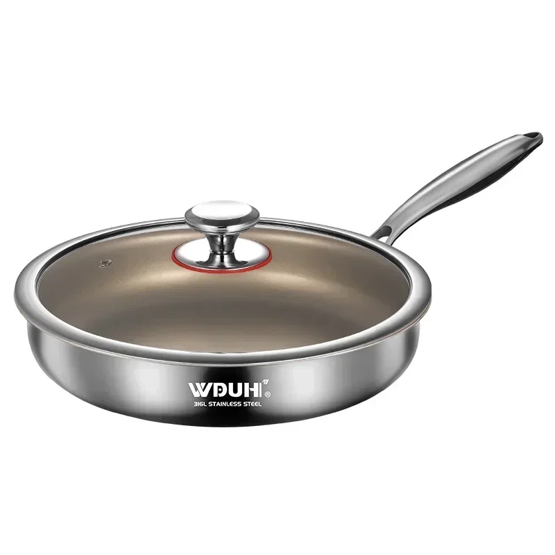 Titanium Pan Non-stick Frying Pan Household Wok Steak Frying Pan Induction Cooker Gas Stove Special  Wok Frying