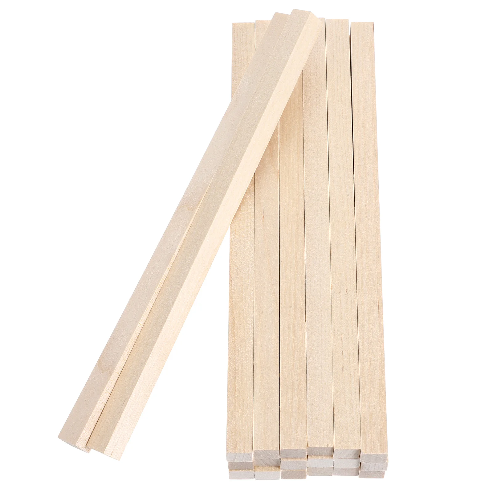 

20pcs Solid Wood Square Dowel Rods Unfinished Craft Sticks For Diy Projects Plant Support Wooden Dowels For Crafts Handicraft