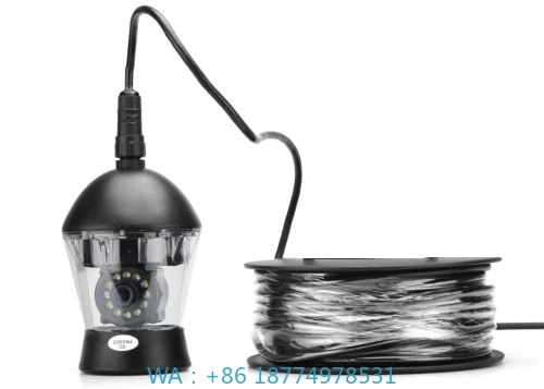 Fishing 20M Cable With 12Pcs White LED LightsFish  7 Inch 360 Degree Underwater Rotating