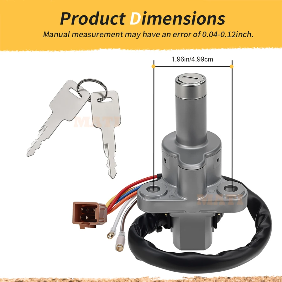 Ignition Key Switch Assembly For Kawasaki Vulcan 750 VN750A 1986-2006 Vulcan 700 VN700A 1985 O.E.M#27005-5052