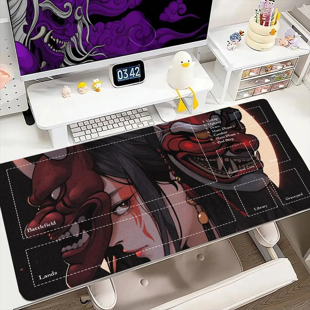 

Anime girl Mouse Pad for MTG DTCG CCG RPG Trading Card Inked Game Playmats Smooth Rubber Surface Battle Game table mat